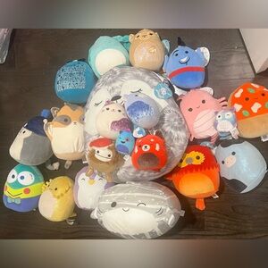 Squismallows Plush Animal Toy Set - Multicolor